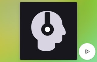 An image showing the Metamuse Podcast icon on a green background. There's a white play button in the bottom-right corner.