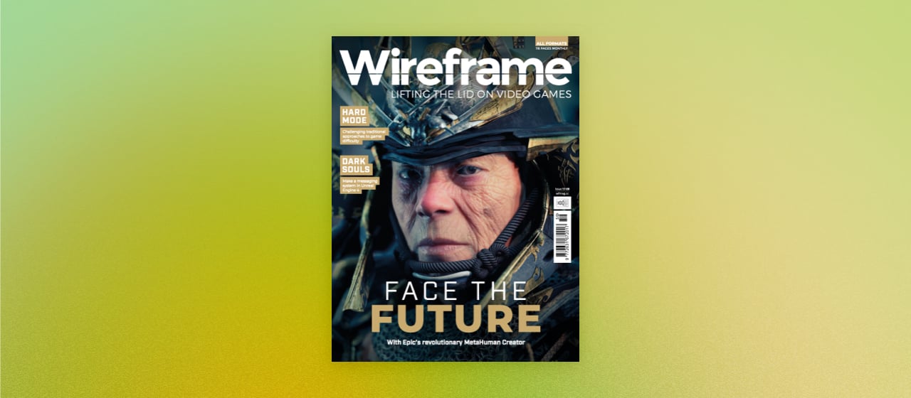 Wireframe magazine cover image