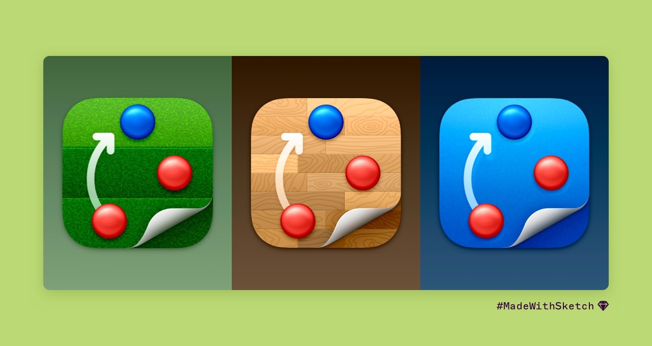 Three variations of the Tactic icon by Yannick Lung